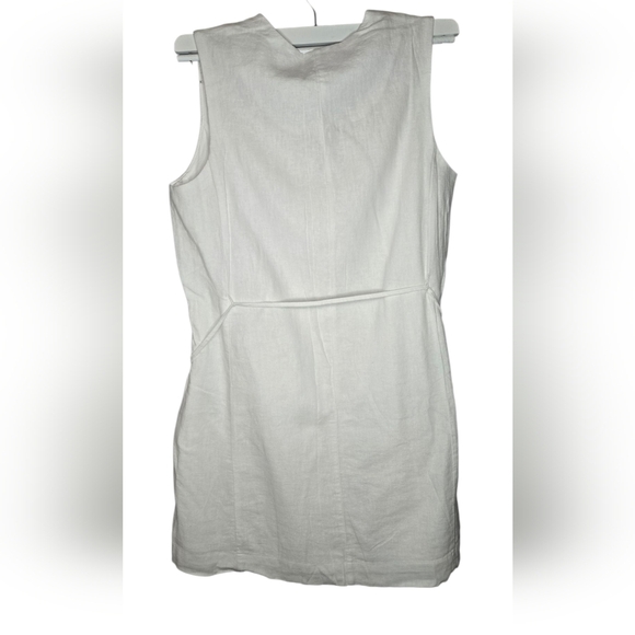 NWT Banana Republic Linen-Blend Button-Front Mini Dress - Size M - Picture 2 of 10